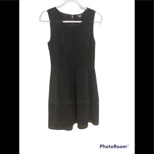 Tommy Hilfiger Perforated Faux Suede Black Dress SIZE 6